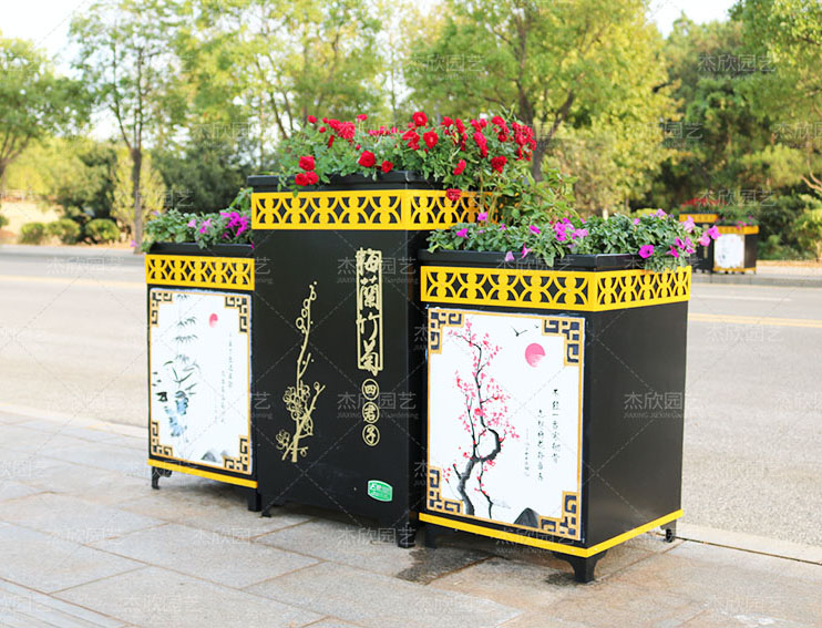 使用在公園廣場的隔離花箱新款式有哪些？